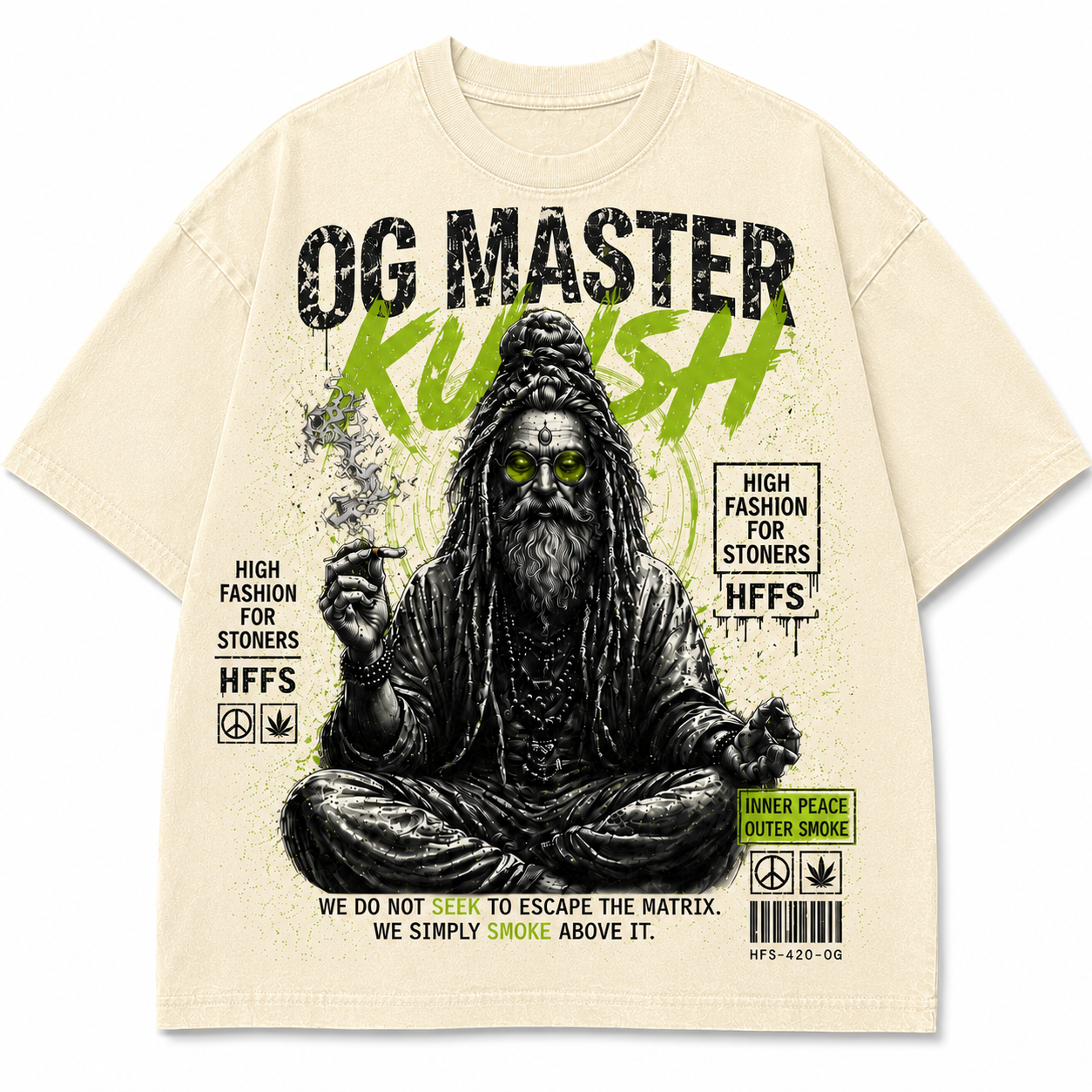 OG MASTER KUSH | Washed Cream Tee