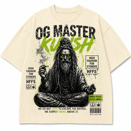 OG MASTER KUSH | Washed Cream Tee