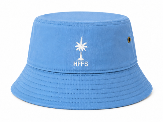 HFFS Palm Tree Bucket Hat (L/XL) Sky Blue