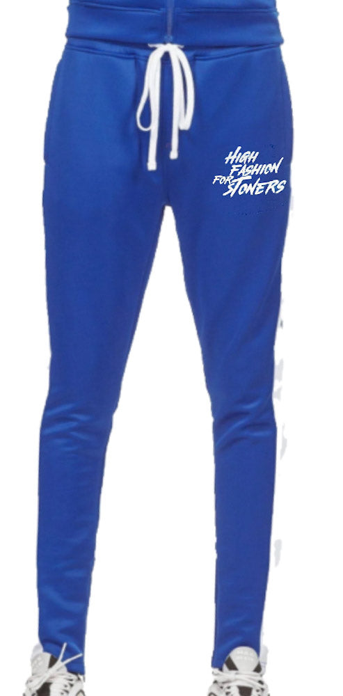 Track Pants / Royal/White